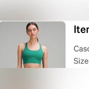 lululemon athletica Vibrant Green Sports Bra